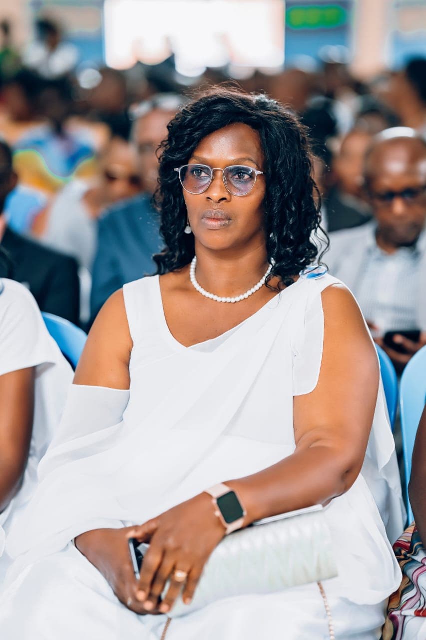 Principal Mrs. Jane Doe speaking to students