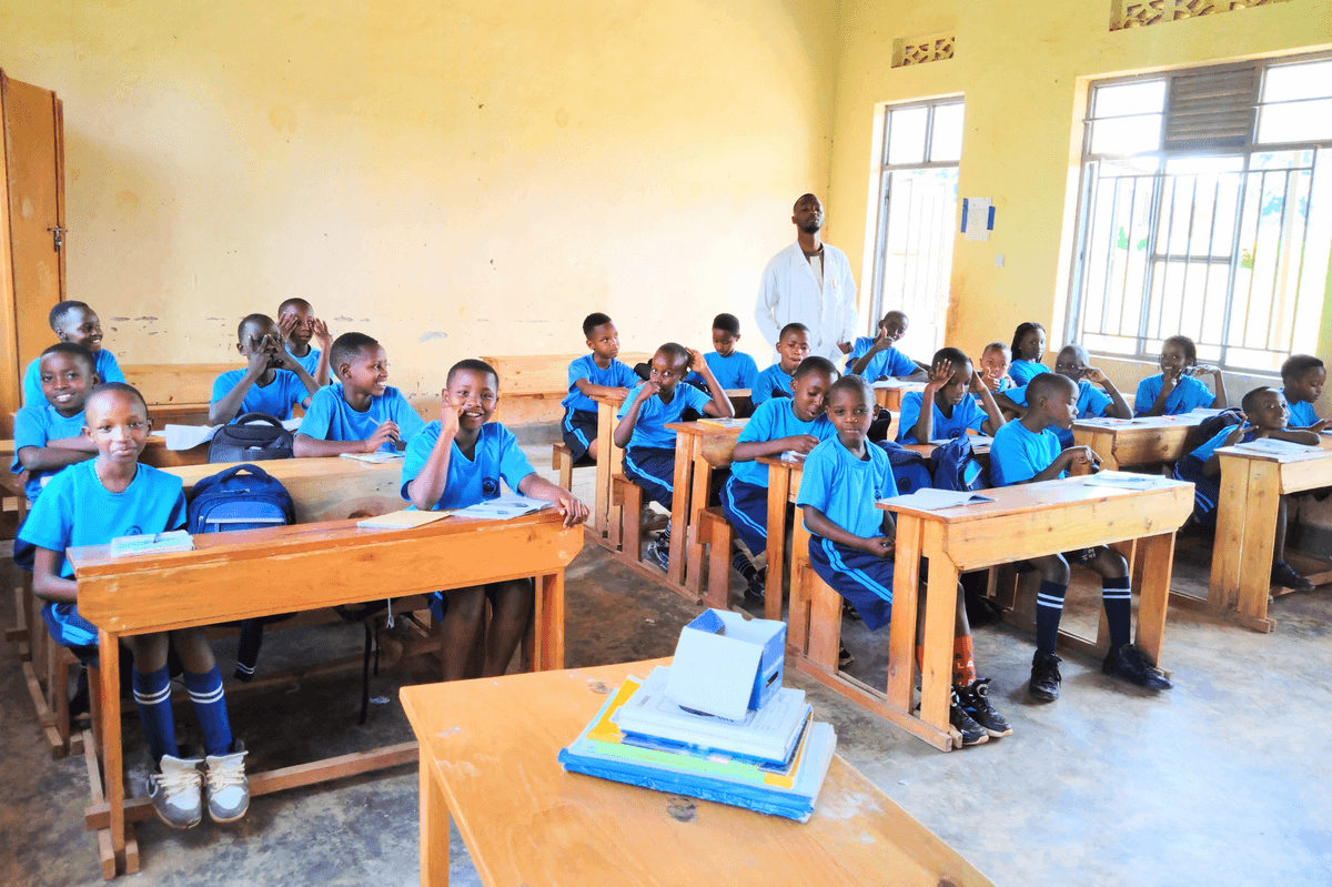 Smiling young student
